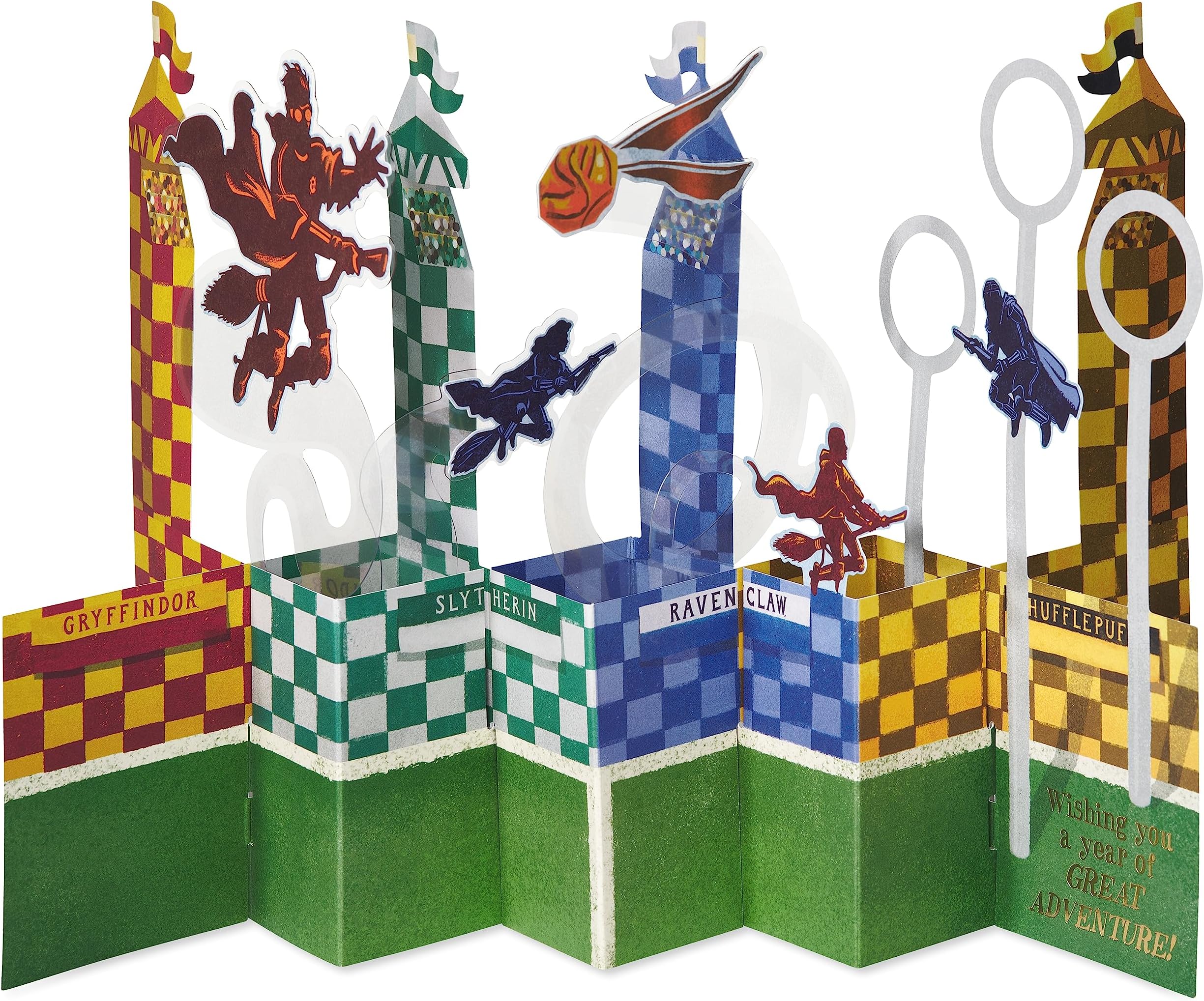 Pop Up Harry Potter Birthday Card (Quidditch)