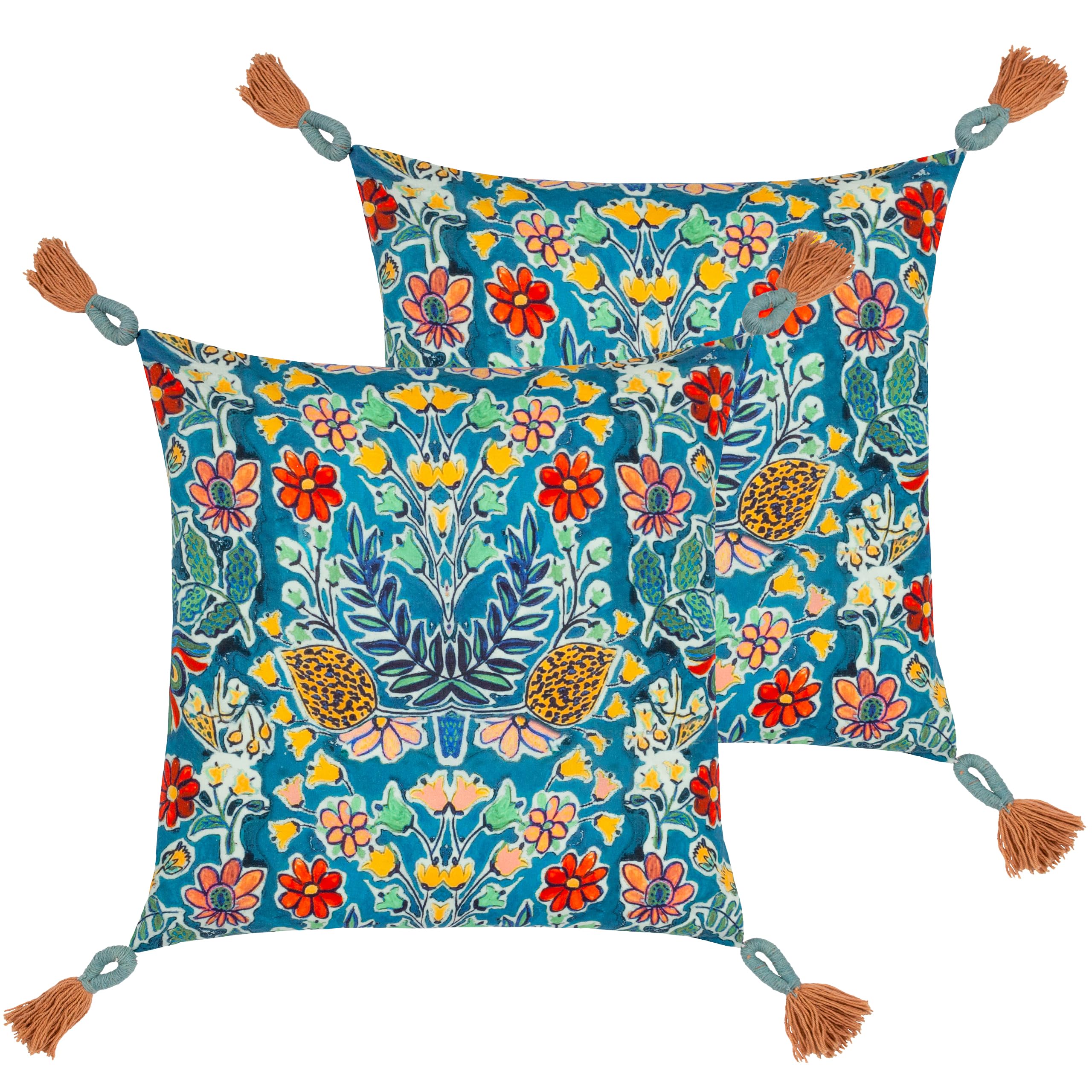 furn. Wylder Adeline Square Feather Filled Cushion - Twin Pack