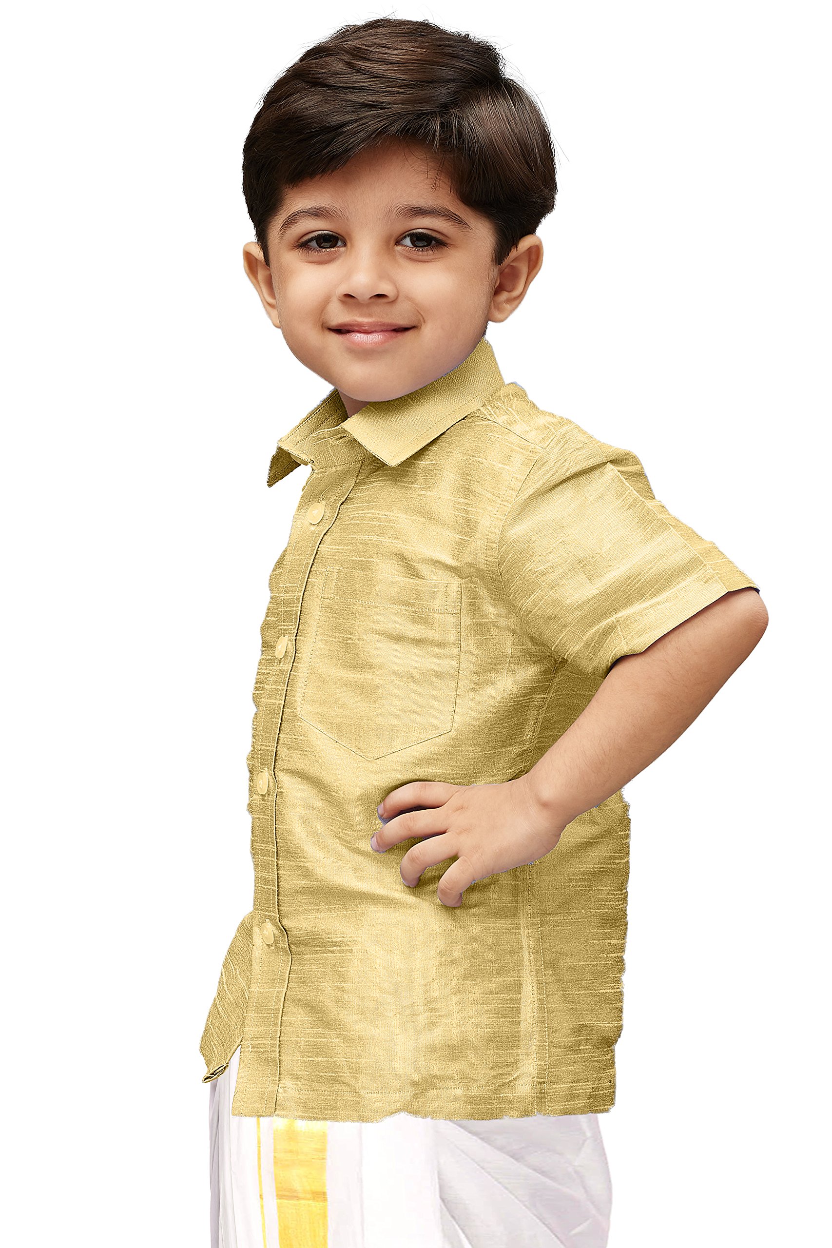 Jbn Creation Boys Cotton Silk Ethnic Shirt For Kids_Vasbshgo001_34