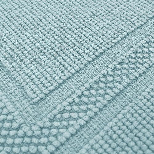 Miniatura 6 de Jean Pierre - Alfombra de baño de algodón lavado a la piedra, decoración de baño de alta calidad, lavable a máquina, altamente absorbente, mide 17 x