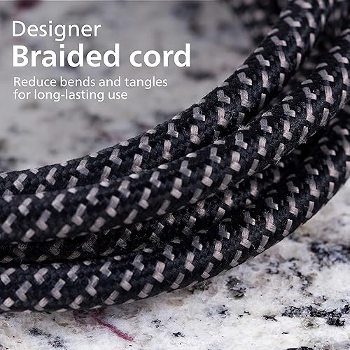 Miniatura 5 de Philips Protector de sobretensiones de 6 salidas, 8 pies, cable trenzado, adaptador, negro, SPC6066BB37