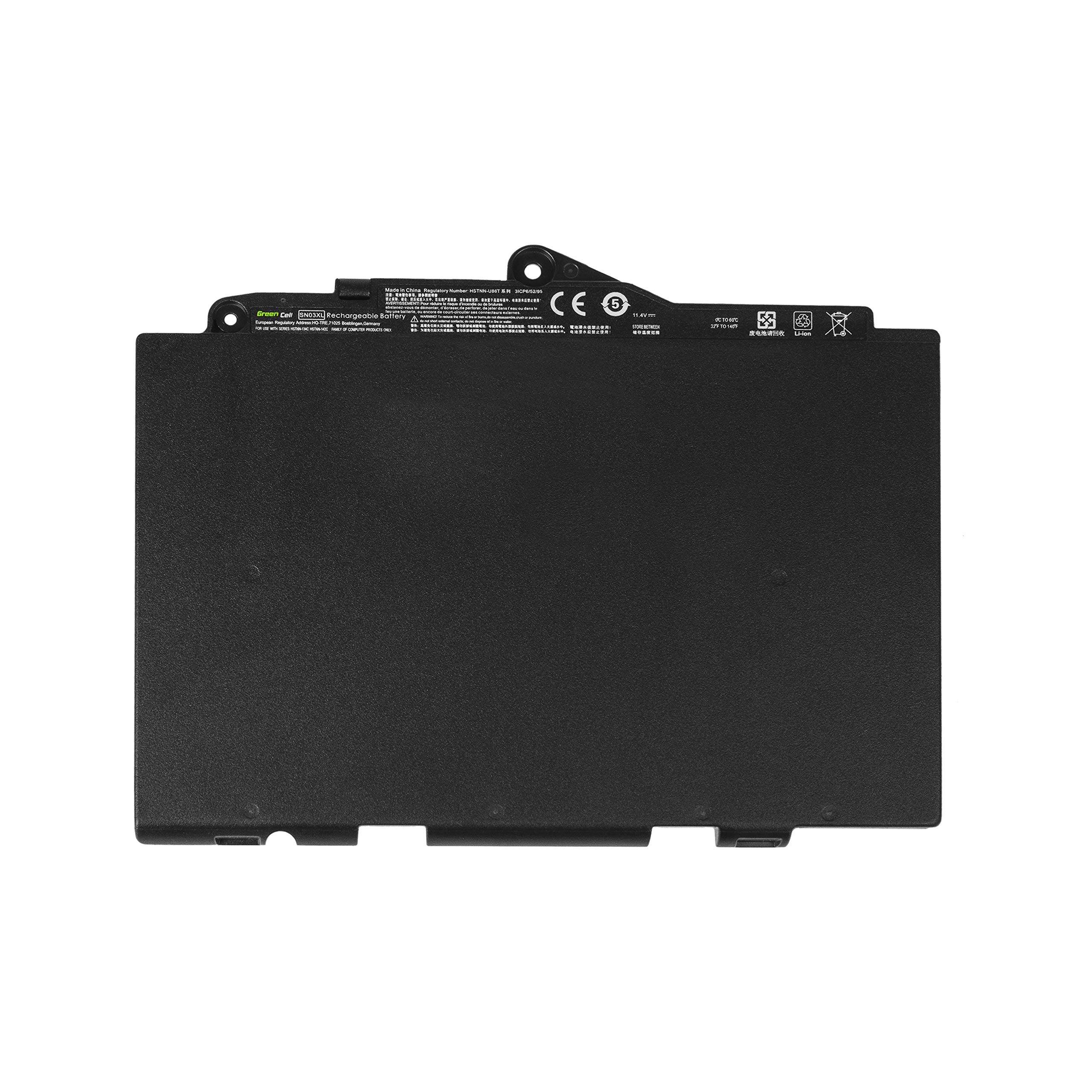 Green Cell Bateria 800232-241 800232-541 800514-001 HSTNN-134C HSTNN-142C HSTNN-DB6V HSTNN-L42C HSTNN-UB6T SN03044XL SN03044XL-PL SN03XL T7B33AA do Laptopa HP (2800mAh 11.4V Czarna)