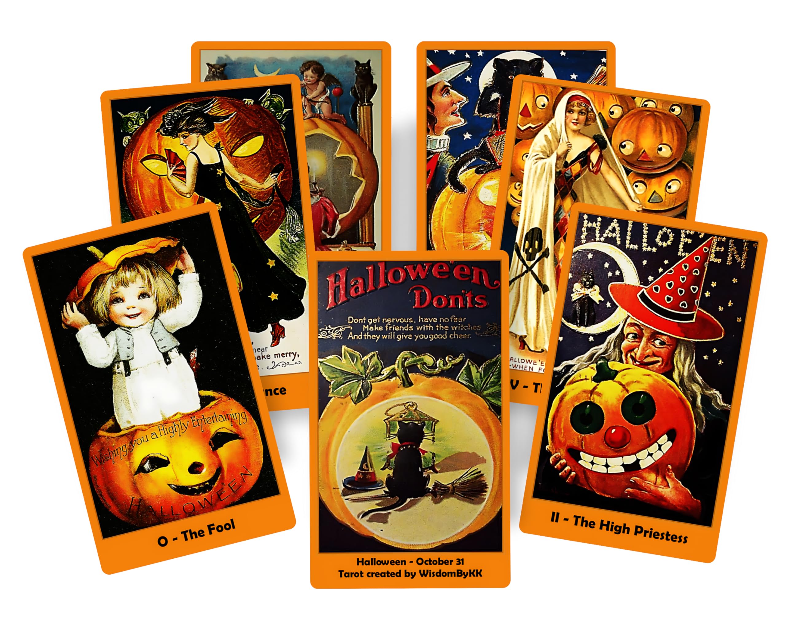 Jeu de tarot pour Halloween.