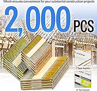 Vista 7 de meite Clavos de marco de 30 grados de 3 pulgadas x 0.120 pulgadas, clavos de papel para pistola clavadora de enmarcar de 30 a 34 grados, clavos