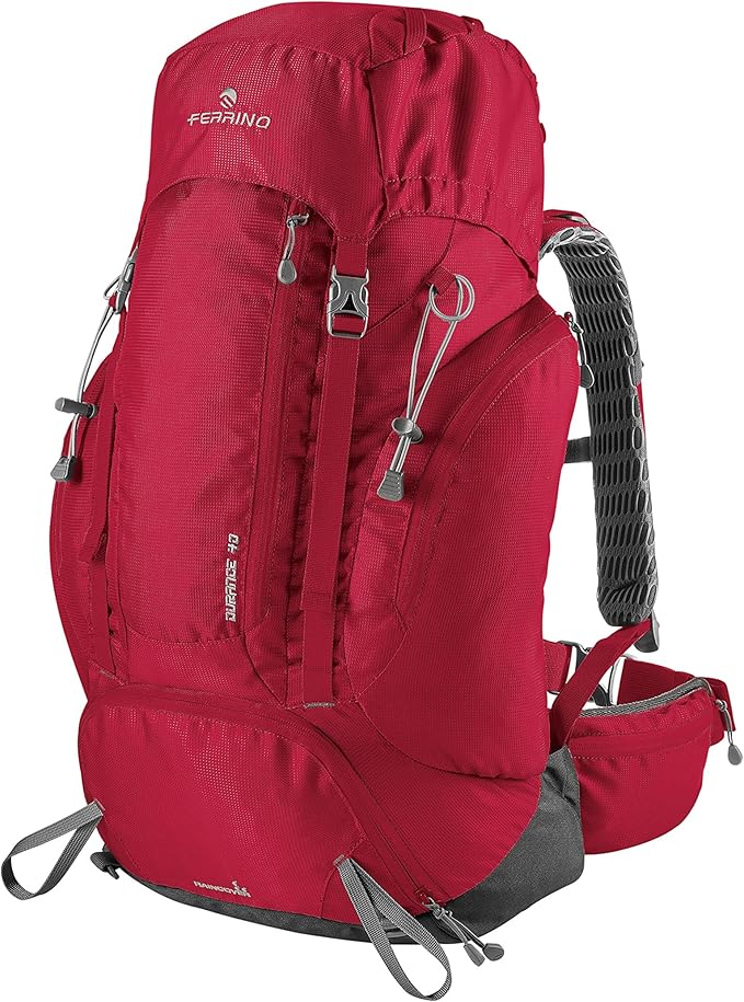 Ferrino Agile 45 – Zaino Trekking Unisex 35+10L, 950g, Hollow Back, Tessuto Riciclato, Porta Piccozze