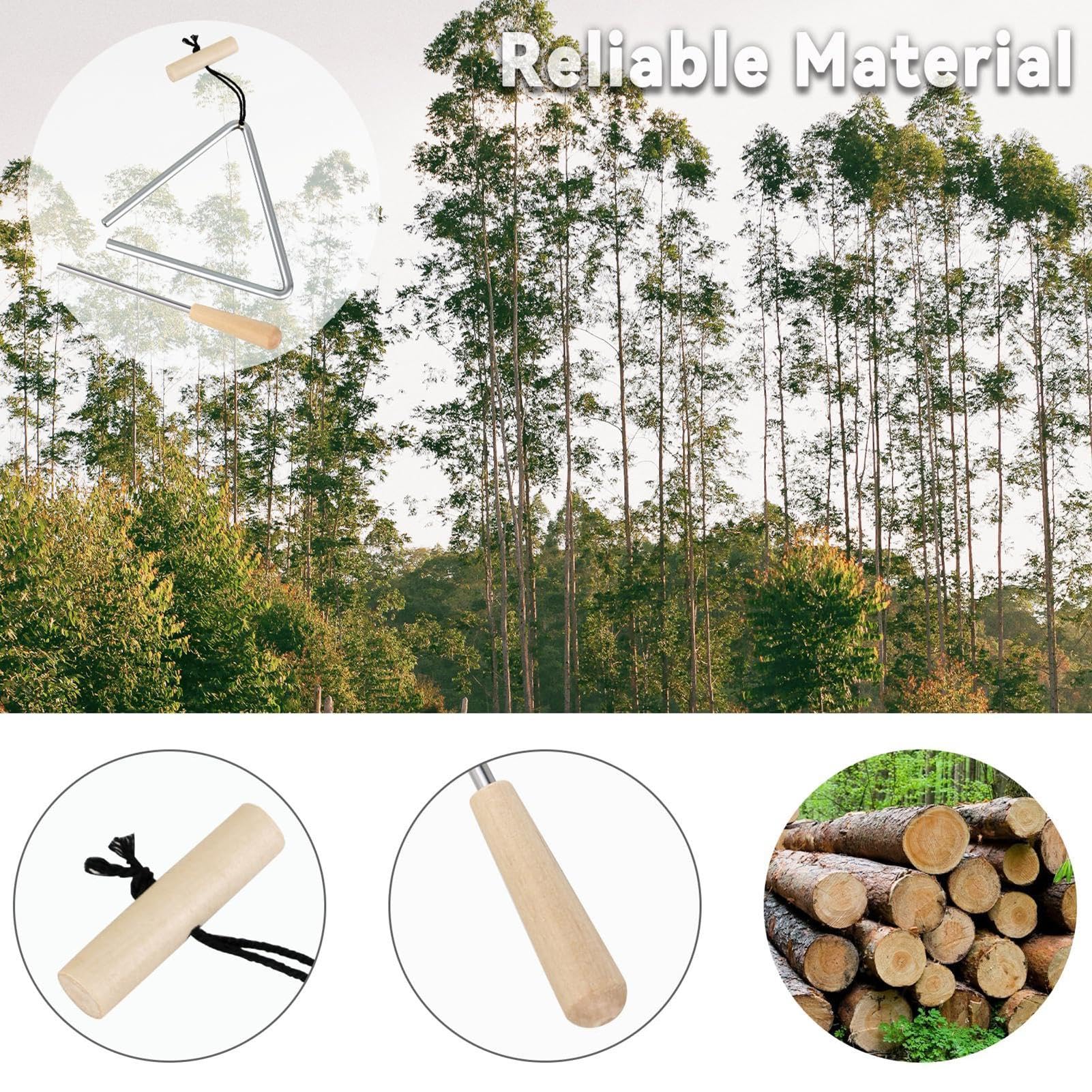 Instrument triangulaire, 15,2 cm, triangles rythmiques en acier, instrument de musique, percussion à la main, triangles avec percussions | instrument de musique, percussion à la main, triangles avec percussions