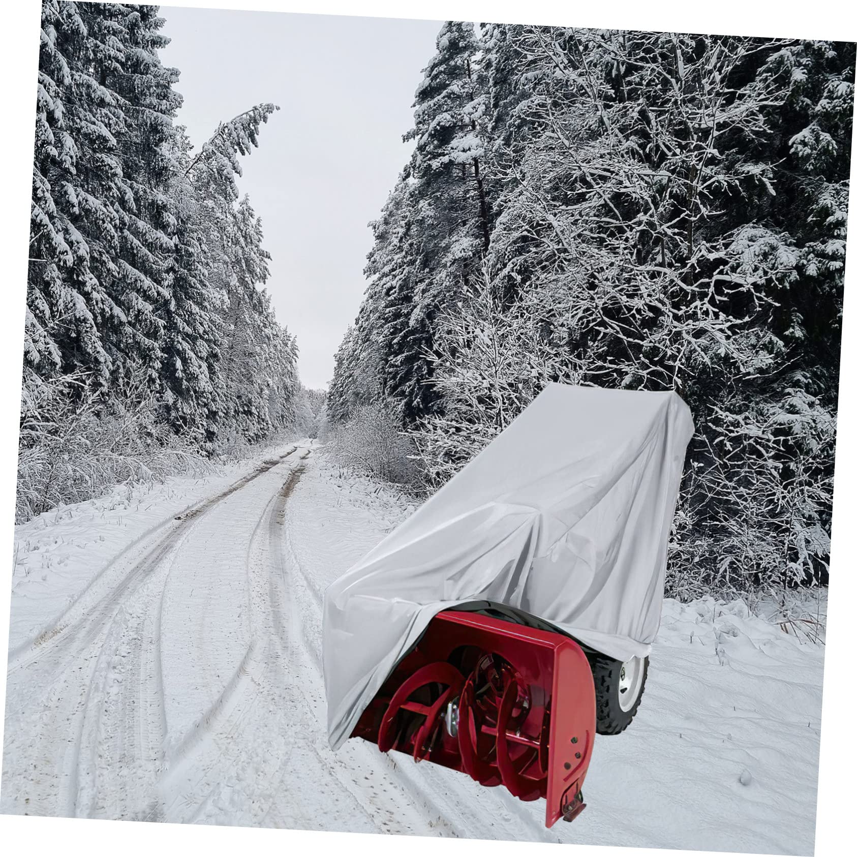 Gatuida Cubierta Protectora para Quitanieves de Oxford, Plata, Resistente | Ajuste para Soplador de Nieve, Fácil de Guardar y Transportar, Uso para Propietario de Finca