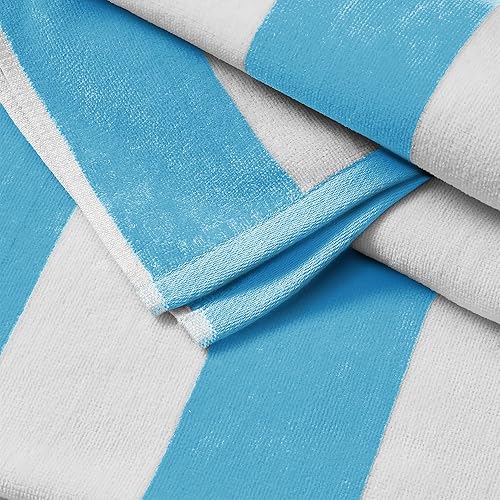 Miniatura 2 de Great Bay Home Toallas de playa grandes de 30 x 60 pulgadas, 100% algodón a rayas de cabaña para playa, baño, piscina, gimnasio, ligeras y de secado