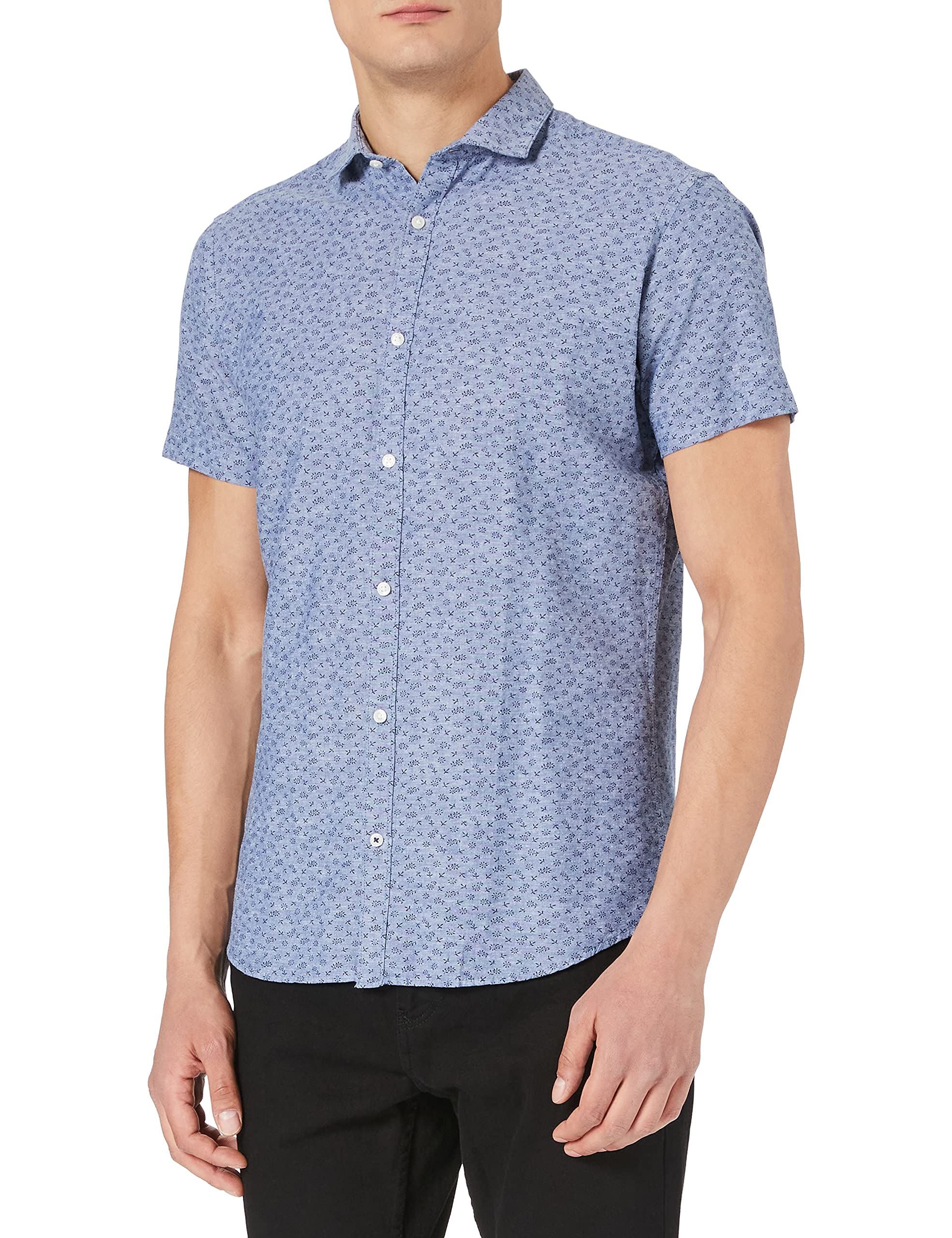 Jack & Jones Men's JPRBLASUMMER BLACKPOOL SHIRT S/S STS Shirt