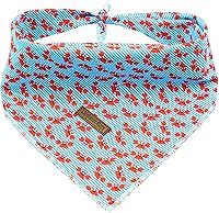 Vista 9 de Lionheart Glory Bandana para perro, bufanda azul para perro, estampado de cerveza, ajustable para perros pequeños a grandes