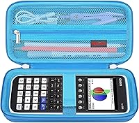 Vista 50 de Elonbo Funda de transporte para calculadora gráfica de color Casio fx-CG50 PRIZM/fx-9750GIII/991ES Plus/ 991CW/ 115ES Plus/300ES/300MS estándar Negro