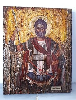 Saint St. Efstathios Greek Icon - Orthodox Russian Byzantine Christianity Icons