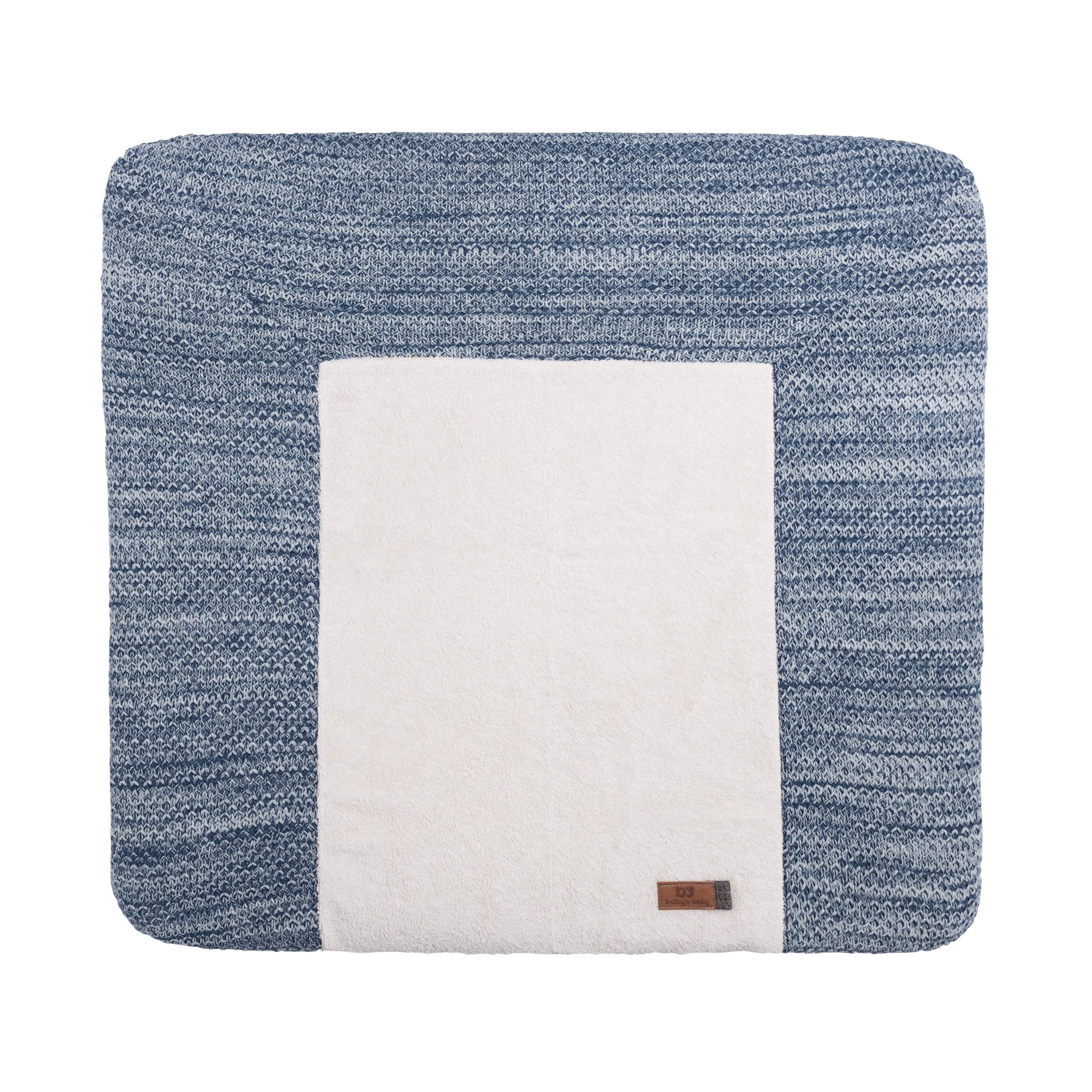 Baby's Only - Wickelauflagenbezug River - Jeans/Grau Melee - 75x85 cm