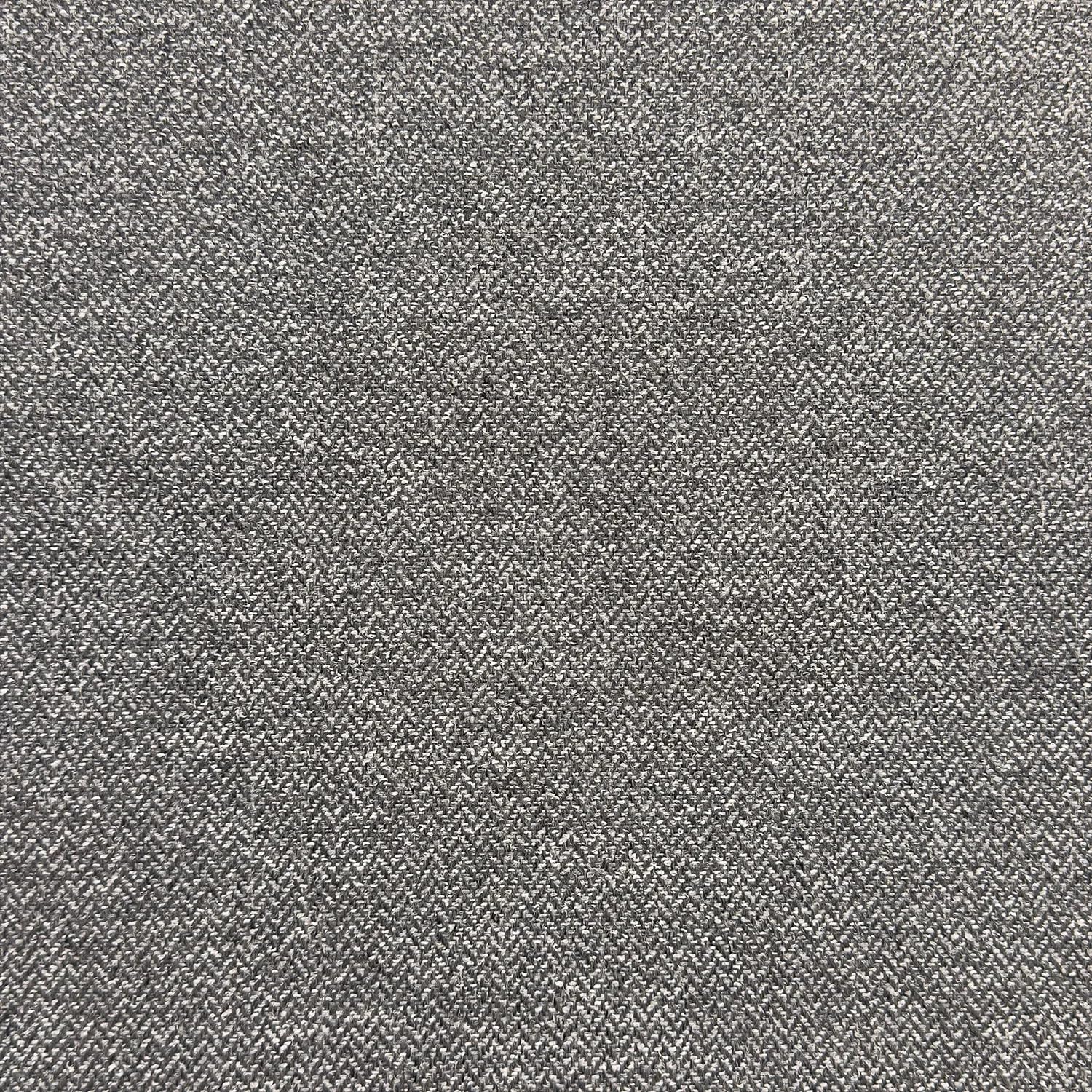Crs Fur Fabrics Granite Grey Orkney Tweed Faux Wool Herringbone Fabric Material (, 1/4Mtr 73Cm X 50Cm)
