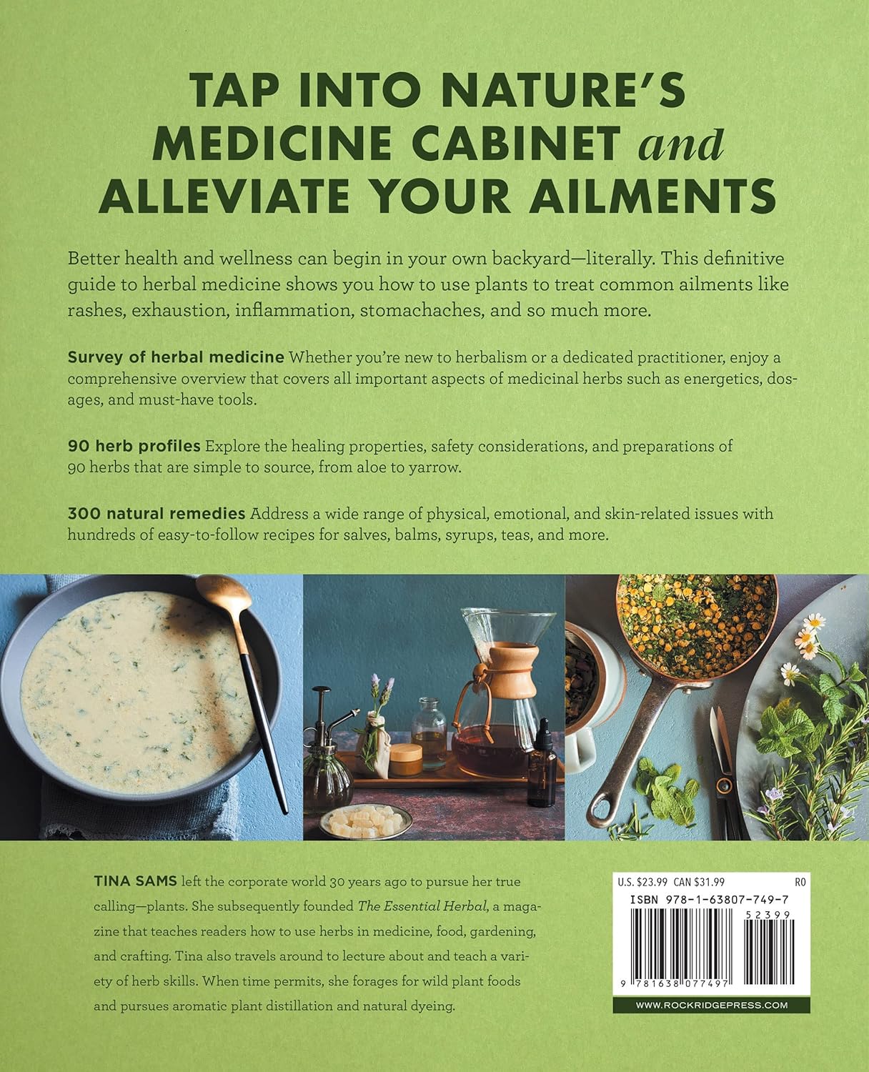 The Big Book of Herbal Medicine: 300 Natural Remedies for Health and Wellness [Spiral-bound] Tina Sams - Image 3