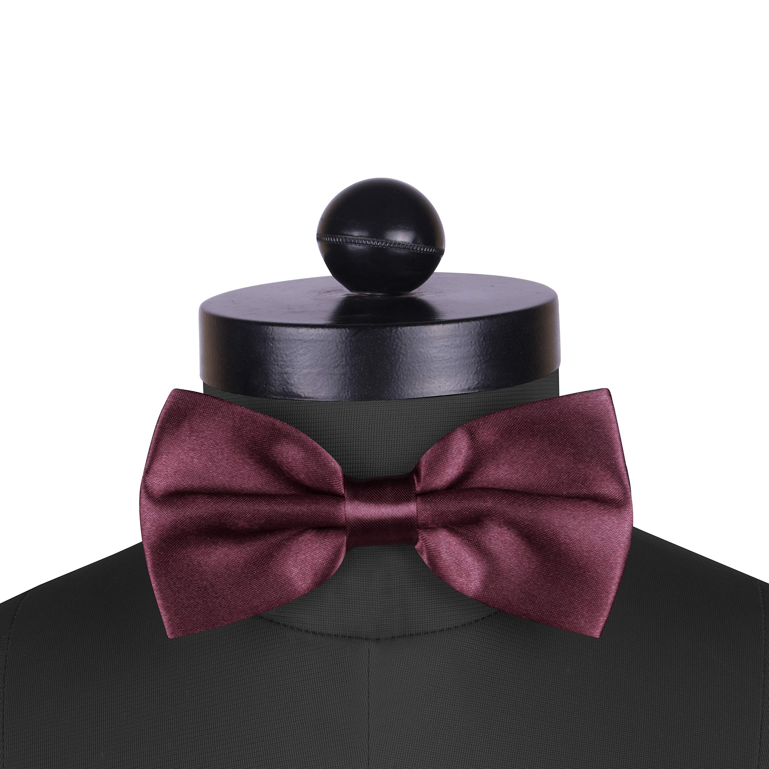 Peluche Burgundy Onyx Cummerband & Bowtie Set for Men - Image 2 thumbnail