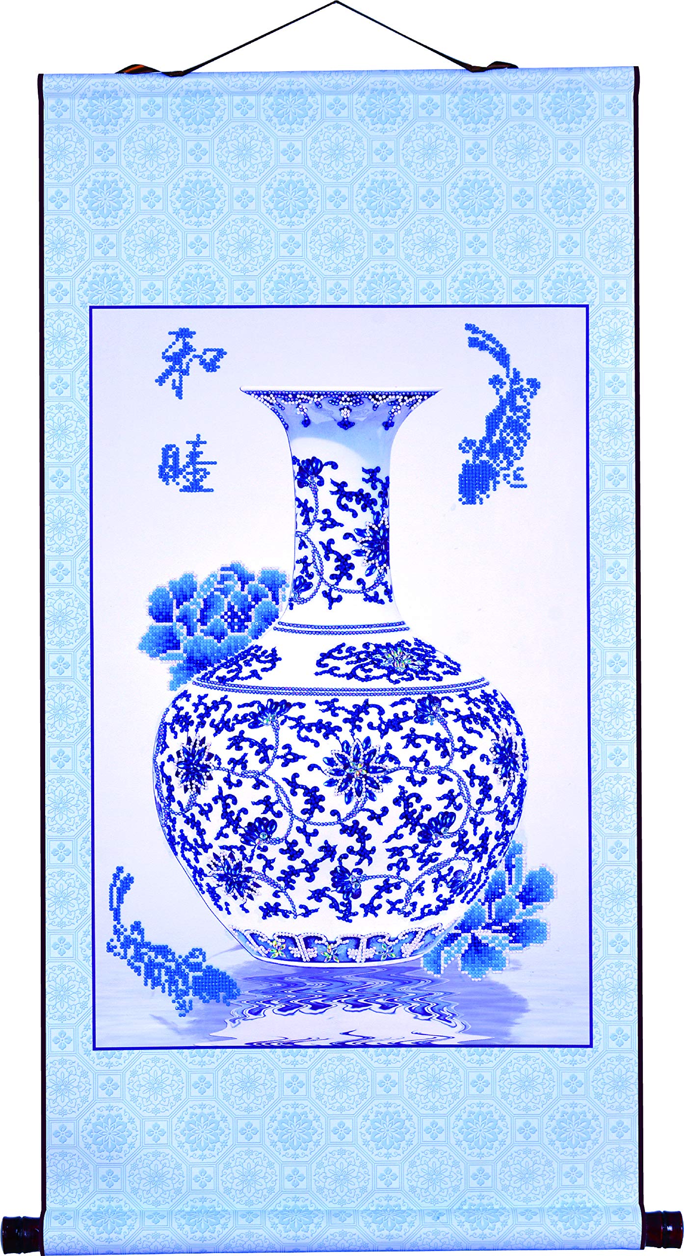 Kit de pintura con puntos de diamante: paz bendición oriental, surtido, 41,4 x 61,2 cm