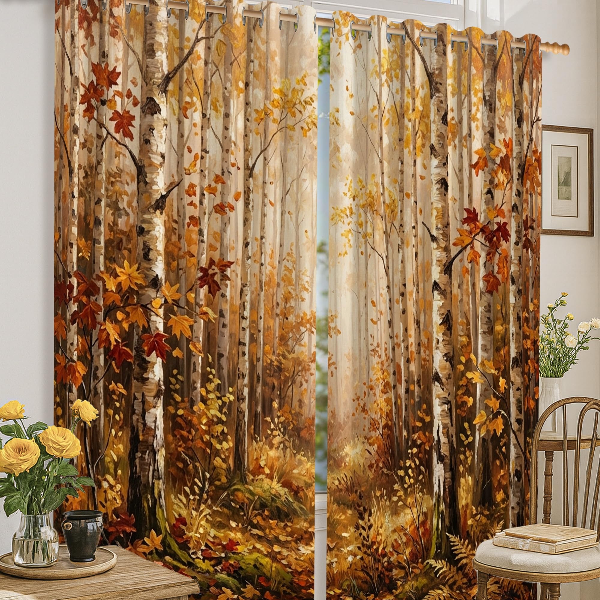 Rideaux occultants rustiques en tissu lavable de haute qualité
