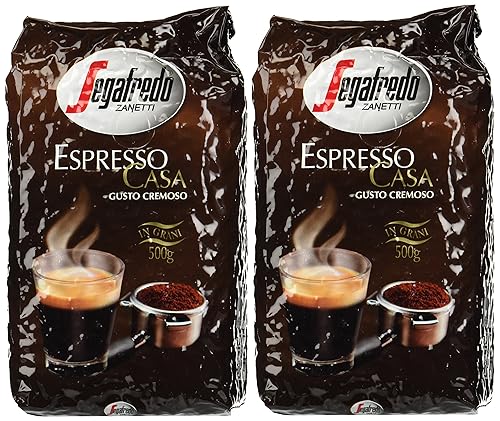 Jacobs Espresso Auslese - Granos enteros de 17.6 oz500 g, 2 paquetes