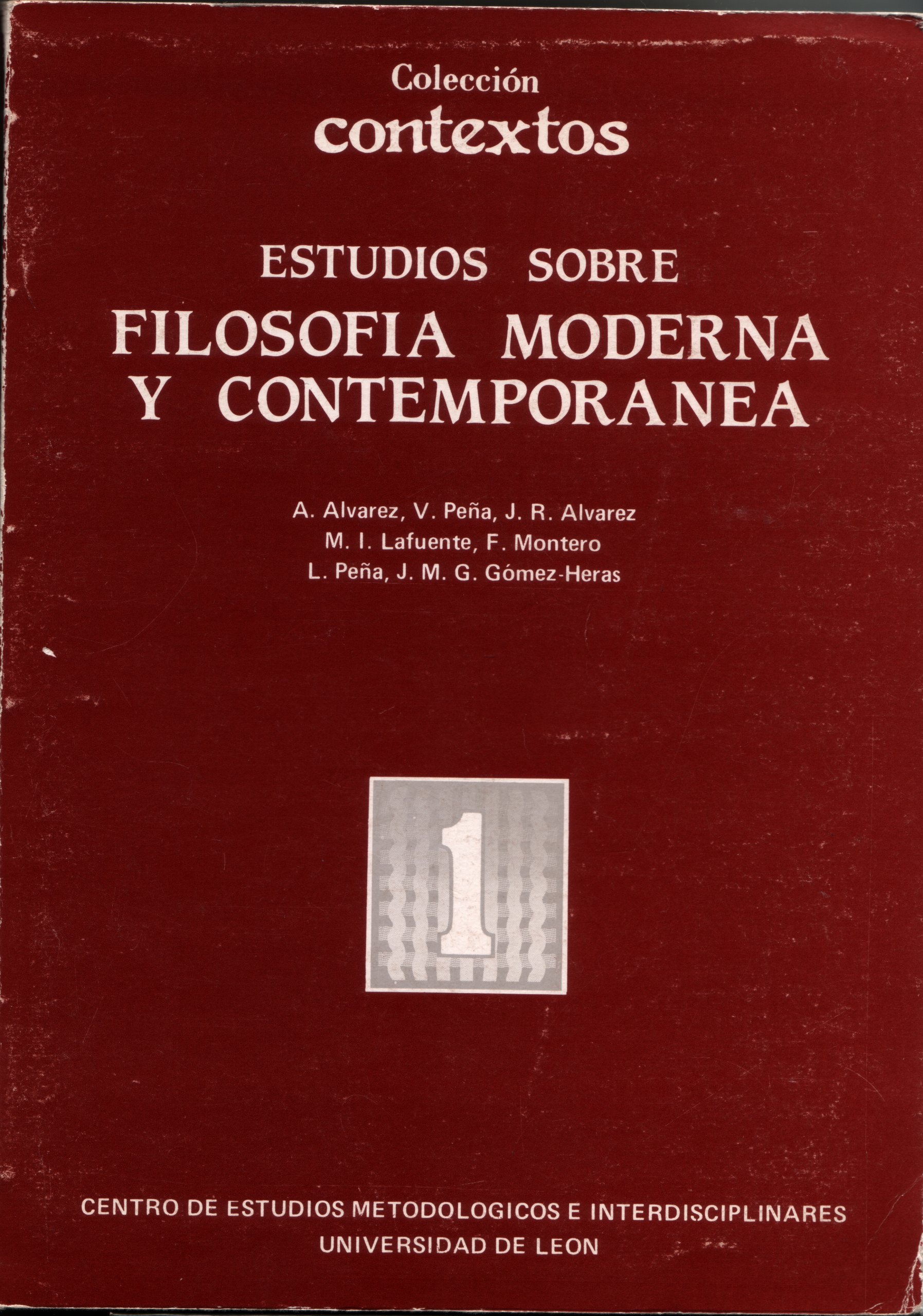 Estudios de Filosofía Moderna y Contemporánea: 01 (Contextos)