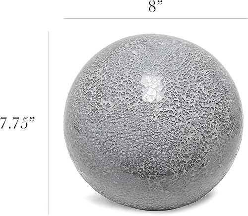 Miniatura 6 de Simple Designs LT3302-GRY  Lámpara de mesa de esfera de piedra