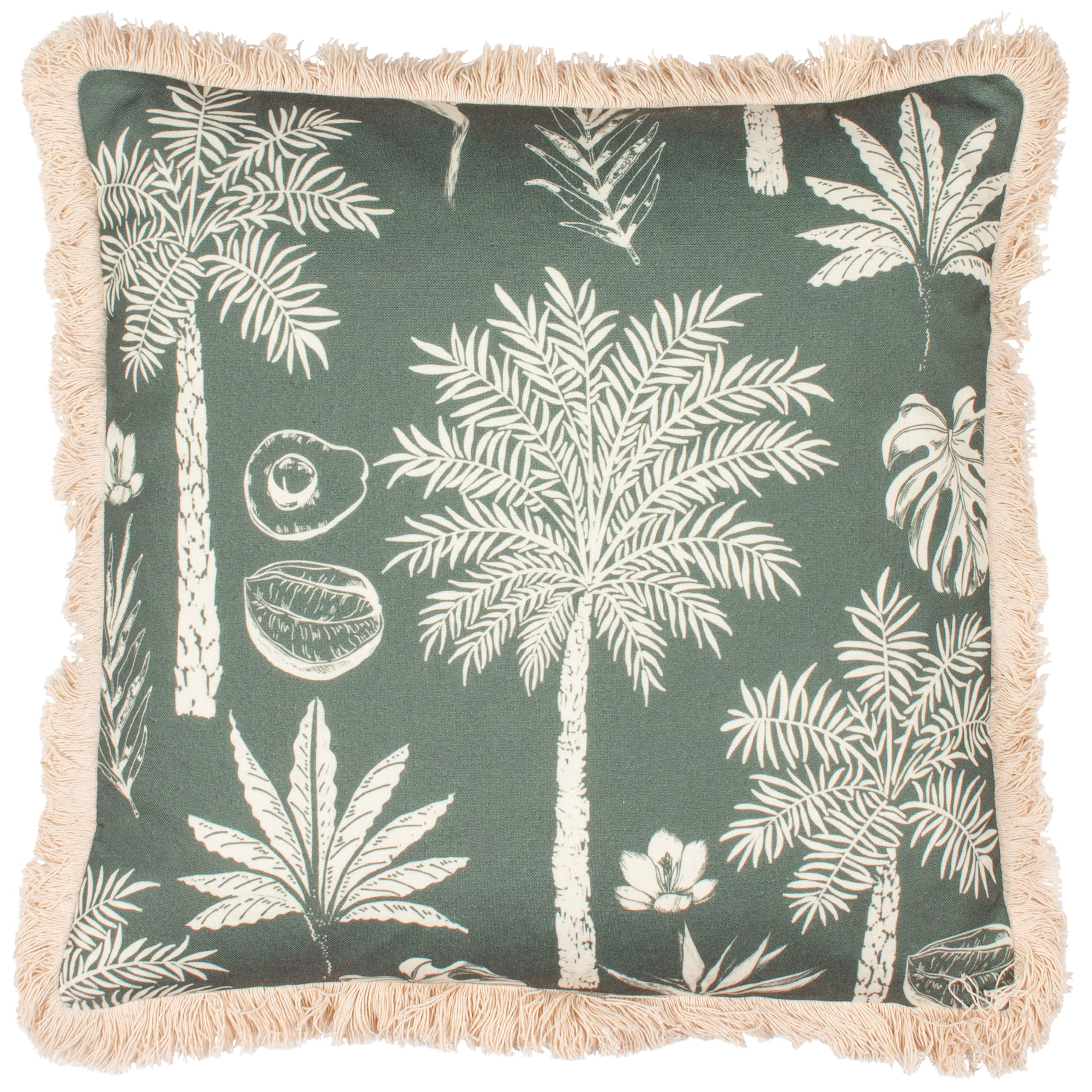 Paoletti Colonial Palm Polyester Filled Cushion