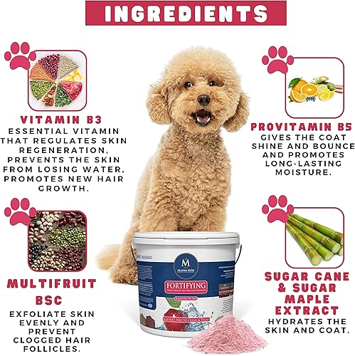 Miniatura 3 de Madra Mor Dog Essentials - Barro fortificante para spa  Lavado de perros  Cuidado de perros  Tratamiento de piel seca para perros  Baño de perro