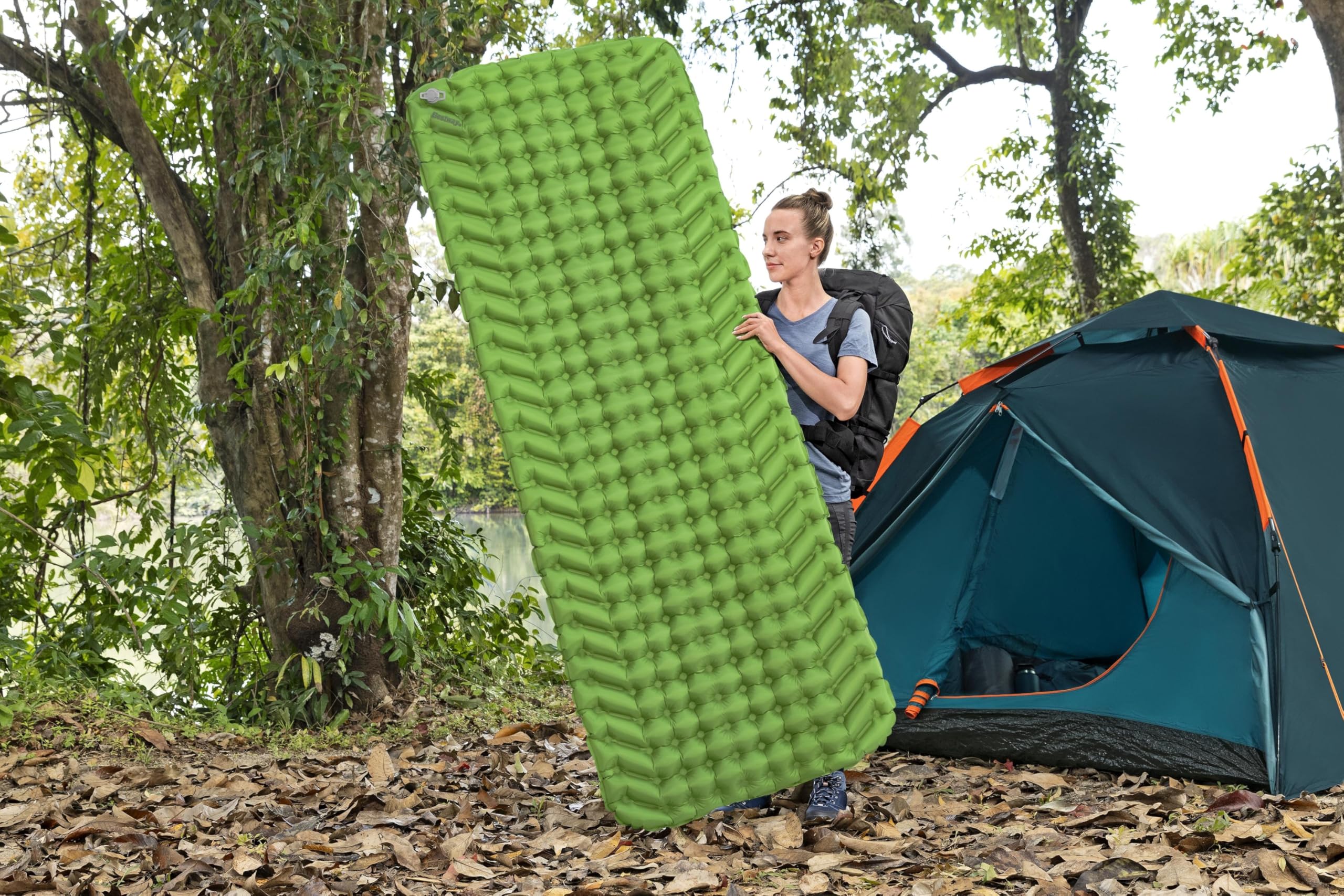 Bestway Esterilla Hinchable Rectangular WanderLite, tamaño Grande