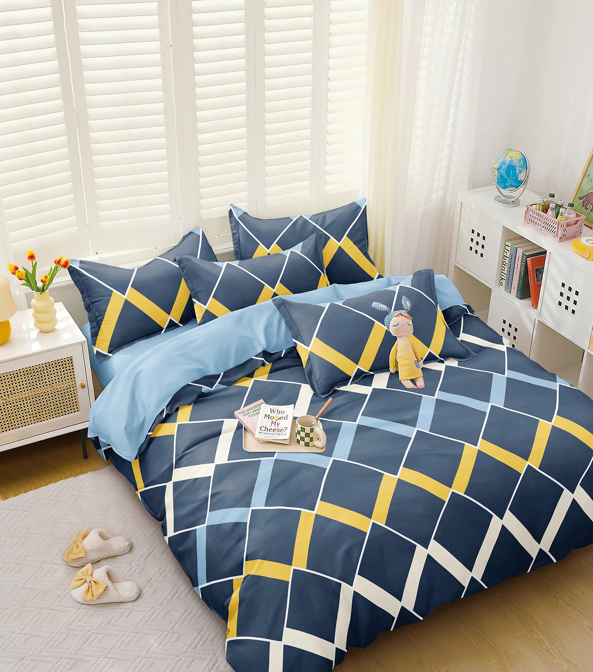 DECOMIZER Super Soft King Size Comforter Set -5
