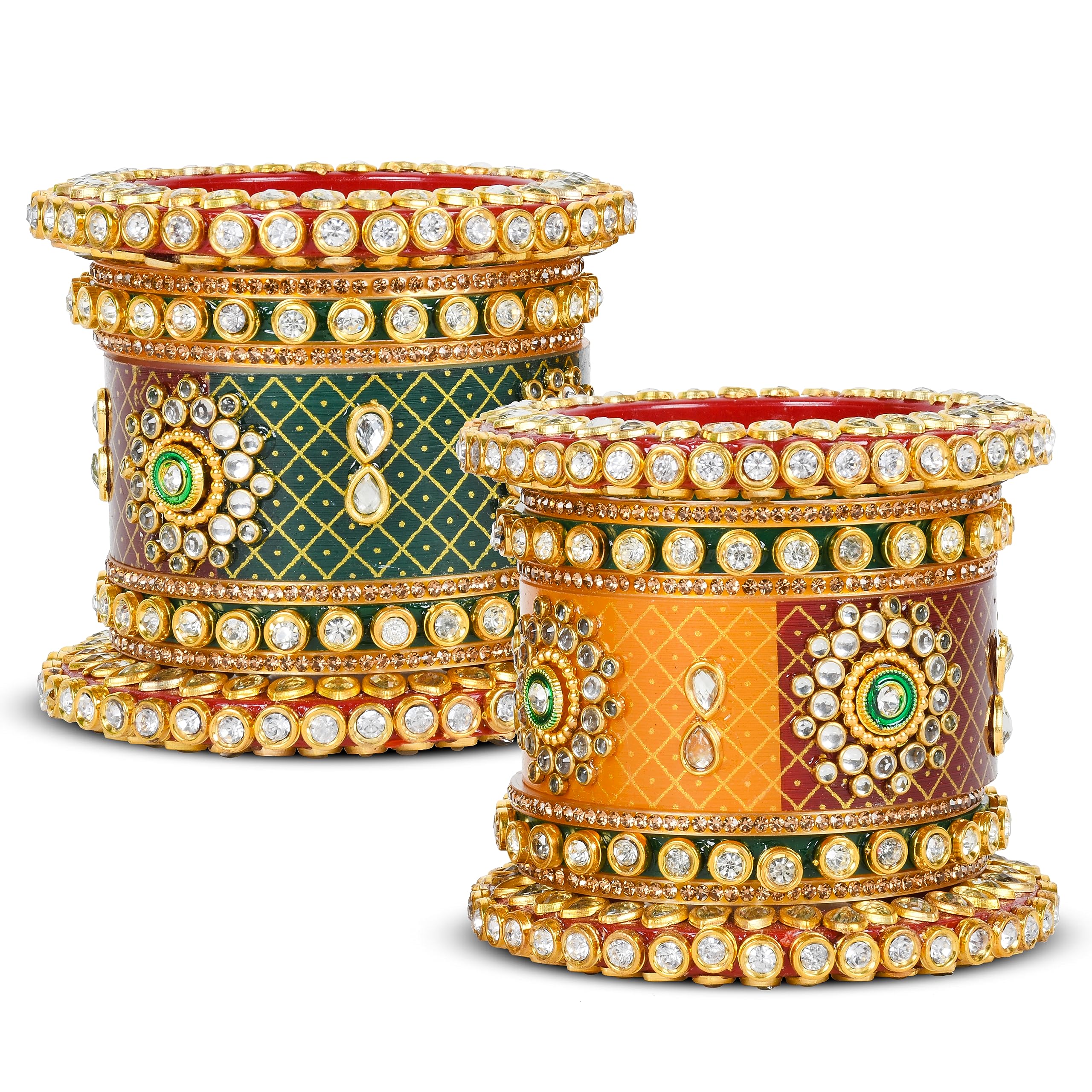 See full amazon price history chart for BIANKA Chuda Set: Red, Green, Yellow Bangles Perfect for Women, Girls, Brides, and Celebrations! Rajwadi style chuda (Style 1, 2.6) BIANKA Chuda Set: Red, Green, Yellow Bangles Perfect for Women, Girls, Brides, and Celebrations! Rajwadi style chuda (Style 1, 2.6) (B0CFNFY1NK) Amazon Price History, Amazon Price Tracker