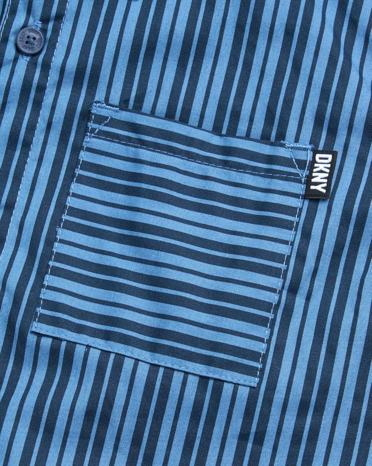 DKNY Boys' Shirt - Classic Fit Woven Long Sleeve Button Down Shirt - Casual Collared Shirt for Boys (8-20) - Image 5