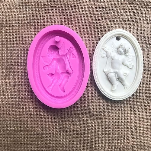 Miniatura 8 de Cestony Molde de silicona de resina epoxi de alas de ángel para colgar en la pared, decoración de joyería, aromaterapia, yeso