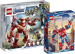 Collectix Lego Marvel - zestaw: Avengers 76164 Iron Man Hulkbuster vs. A.I.M.-Agent + Spiderman 76146 Spider-Man Mech