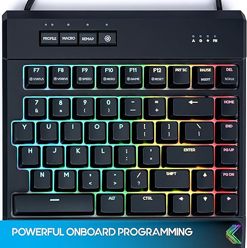 Miniatura 9 de KINESIS Freestyle Edge RGB Plus Split Teclado mecánico  Interruptores lineales Hotswap  RGB  Ergonómico  Soporte de palma desmontable  Totalmente