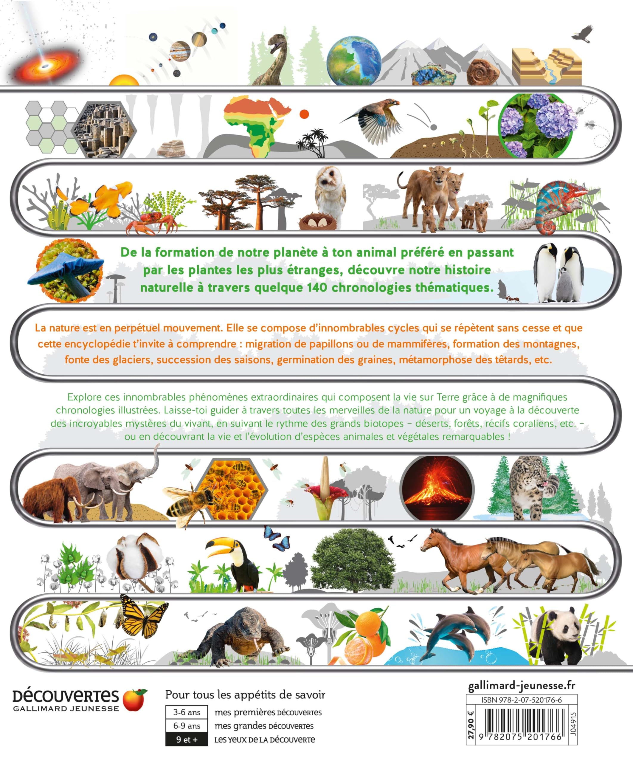 Chronologies visuelles de la nature: Terre, plantes et animaux en 140 infographies incroyables