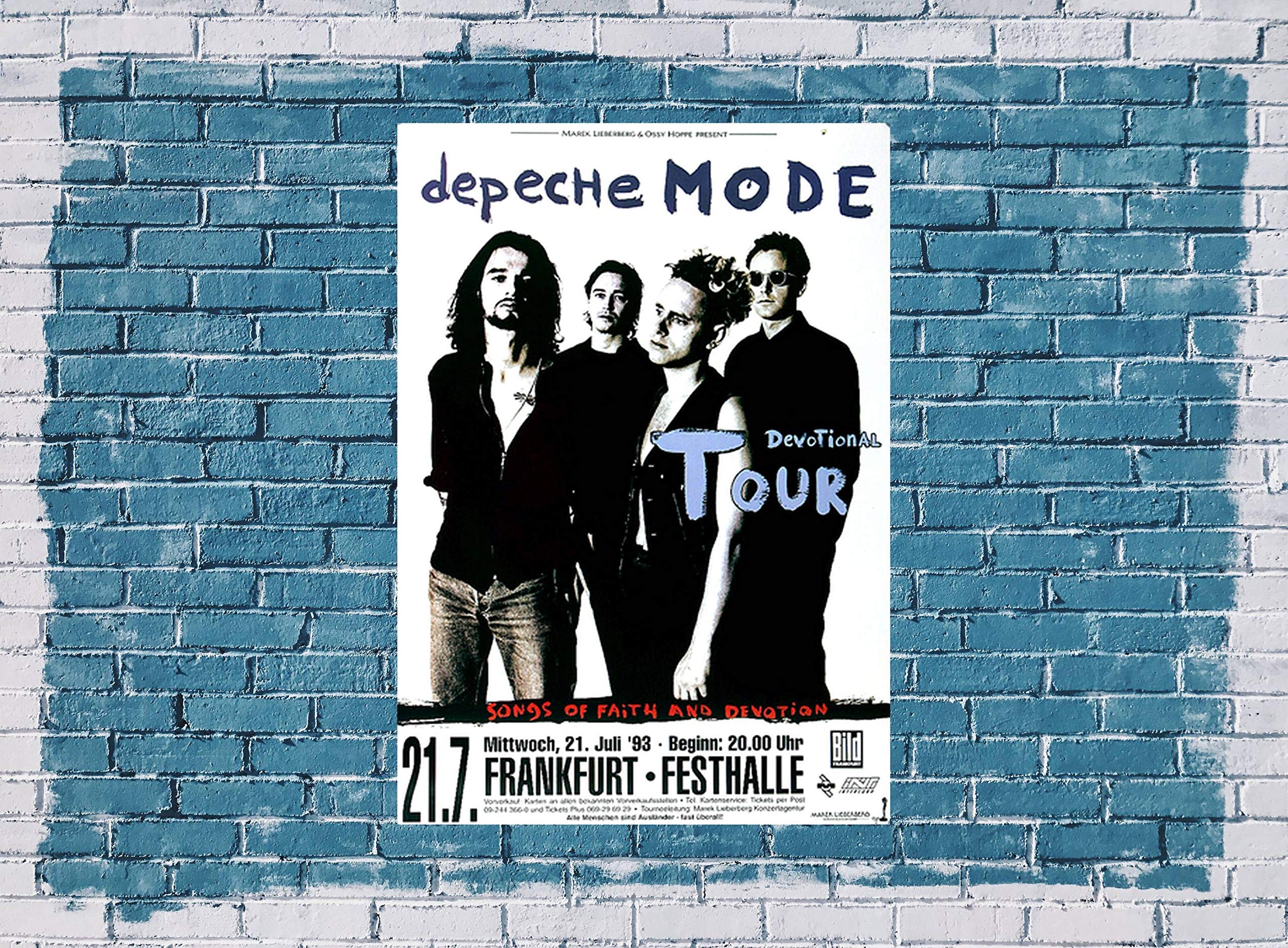 Depeche Mode - DevoTional, Frankfurt 1993 » Konzertplakat/Premium Poster | Live Konzert Veranstaltung | DIN A1 «