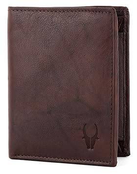 WildHorn Leather Wallet for Men I Ultra Strong Stitching I 2 Currency Compartments - image, photos