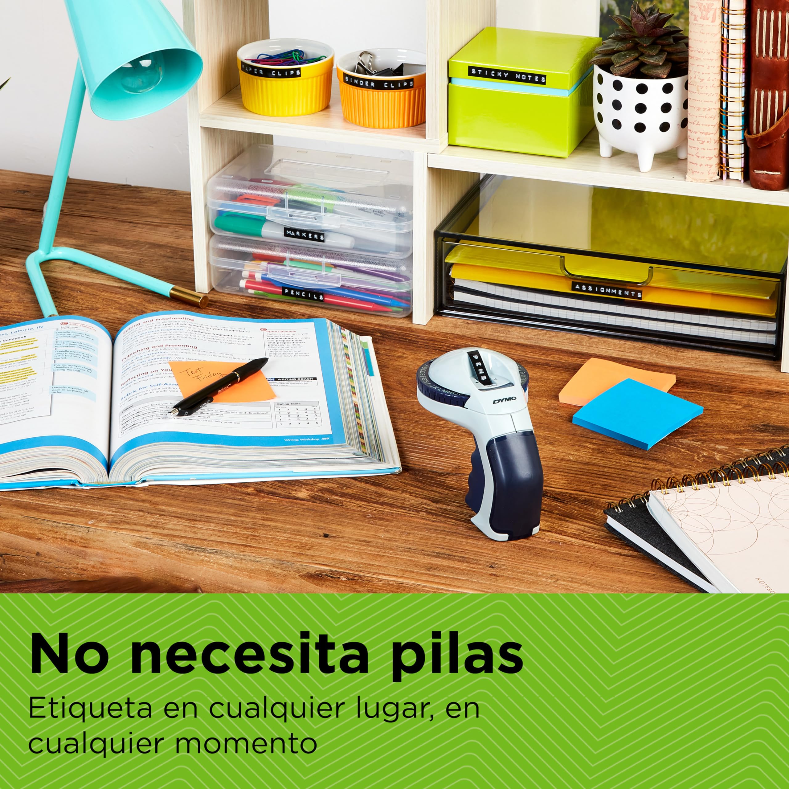 DYMO Omega rotuladora de estampación | Rotuladora de estampación pequeña con sistema de giro y clic y diseño ergonómico | Para uso doméstico y proyectos de manualidades (€ÑÅÆ y Ø)