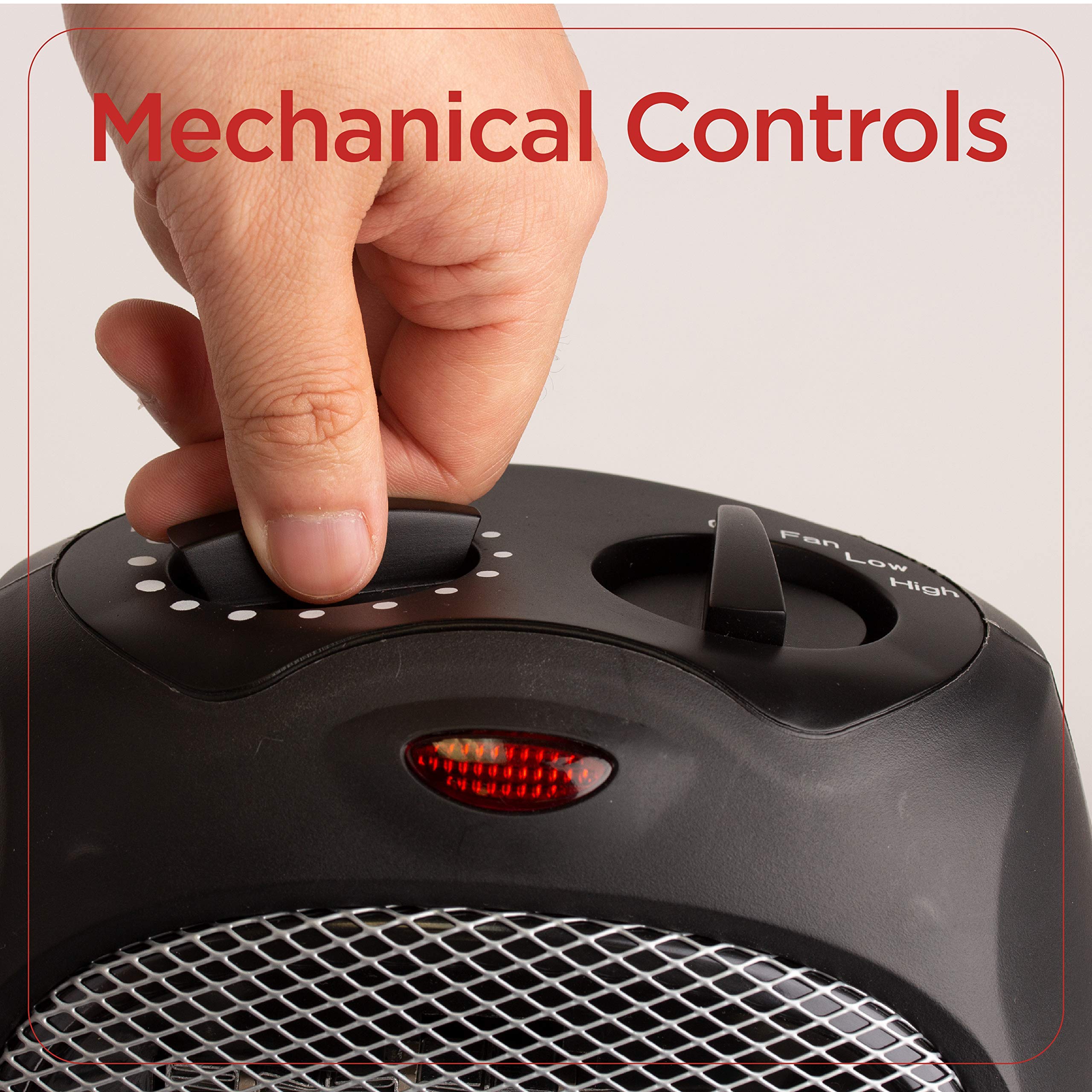 BLACK+DECKER, Portable 3 Settings, Ceramic Electric Heater, One Size