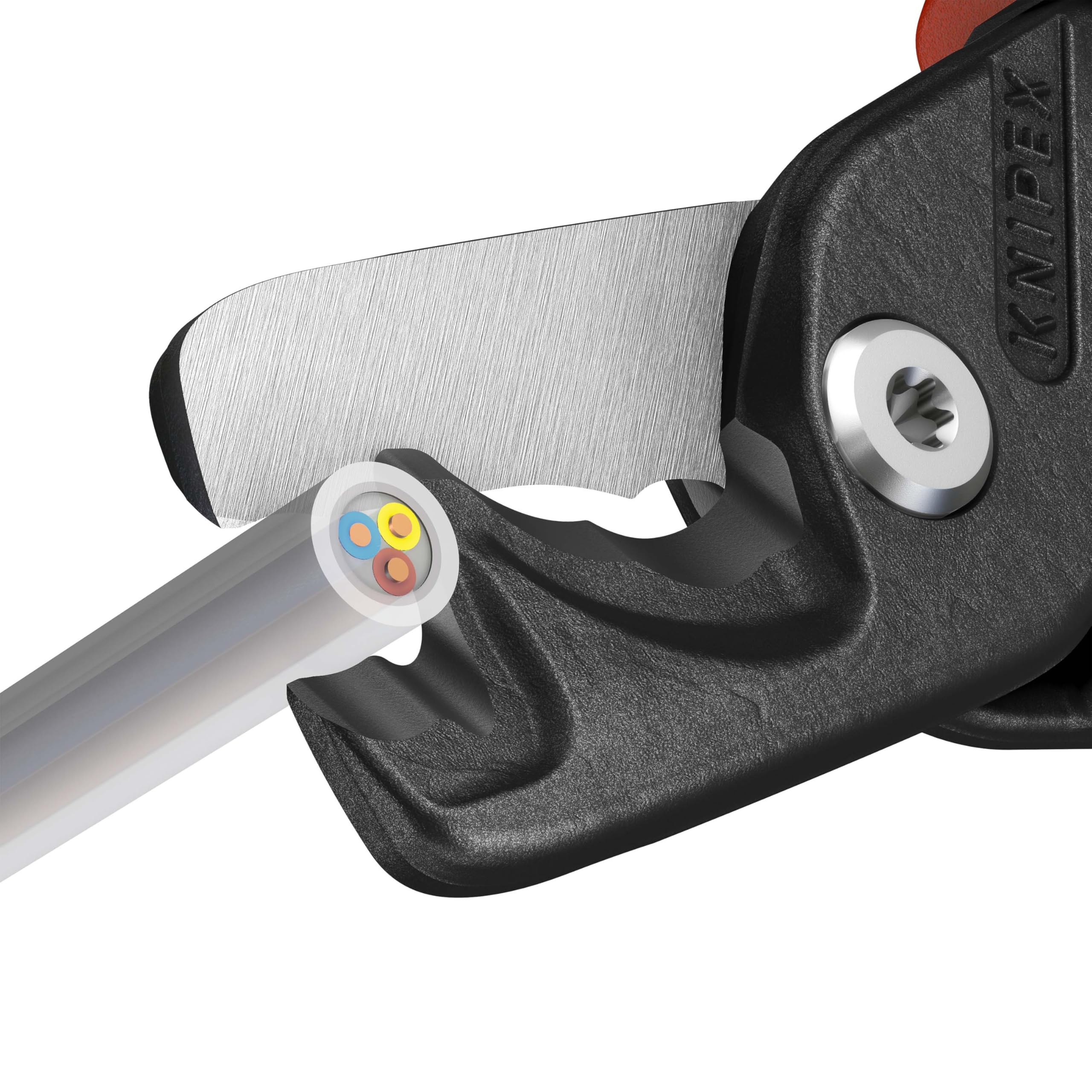 Knipex StepCut XL Coupe-câbles avec coupe par étapes avec poignées comfortables 225 mm, 95 12 225