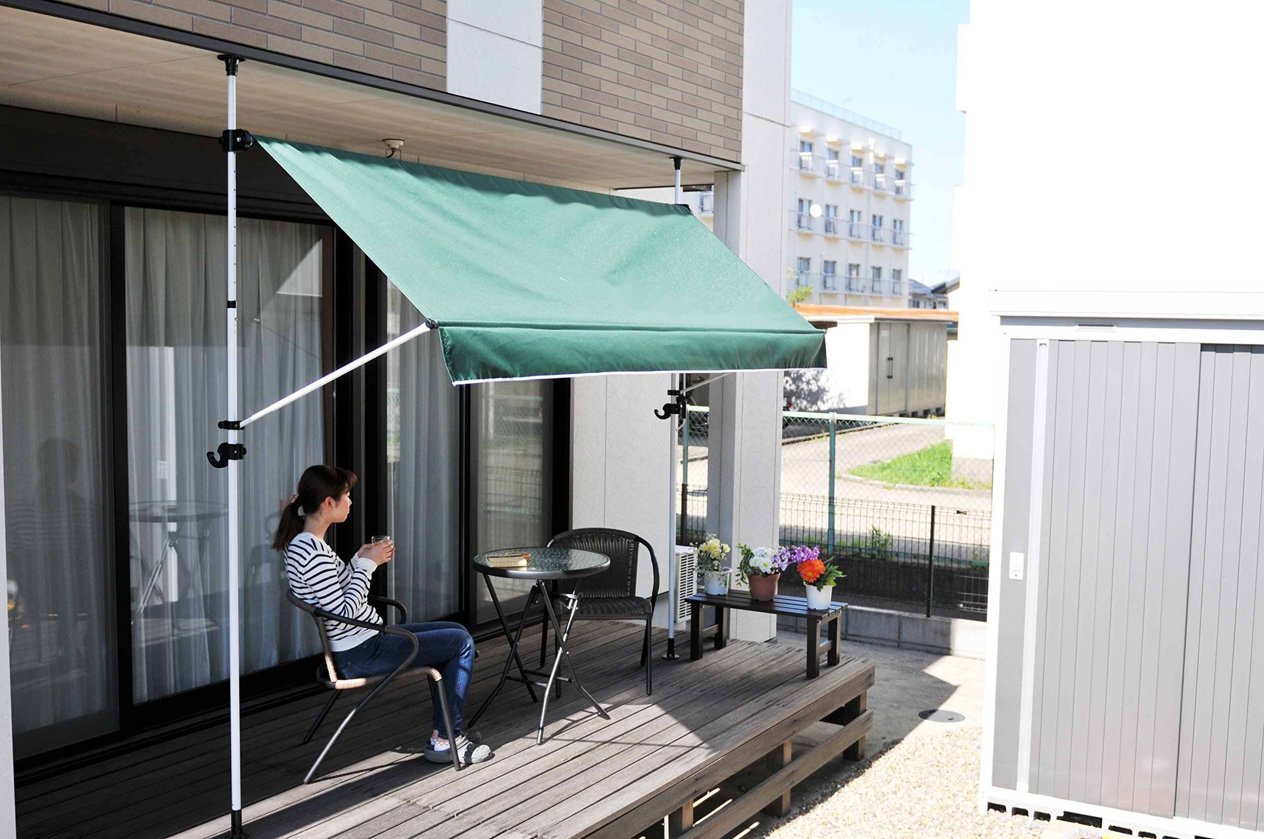 リビングアウト(Living Out) 物干し竿付きオーニング 日よけ アーム