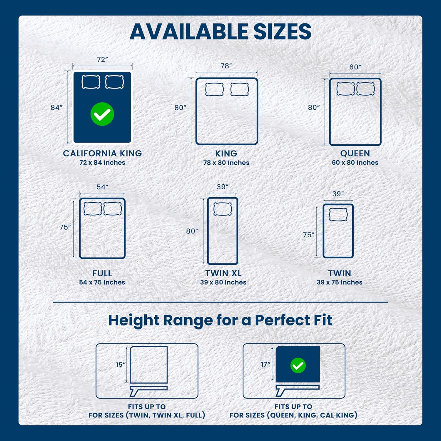 Utopia Bedding Waterproof Mattress Protector California King Size, Premium Terry Mattress Cover 200 GSM, Breathable, Fitted Style with Stretchable Pockets (White) - Image 3