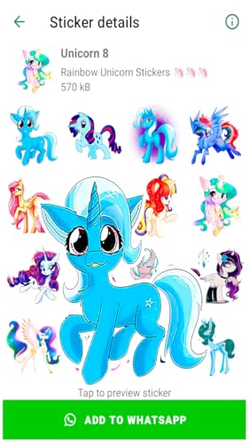 Unicorn Stickers For Whats App