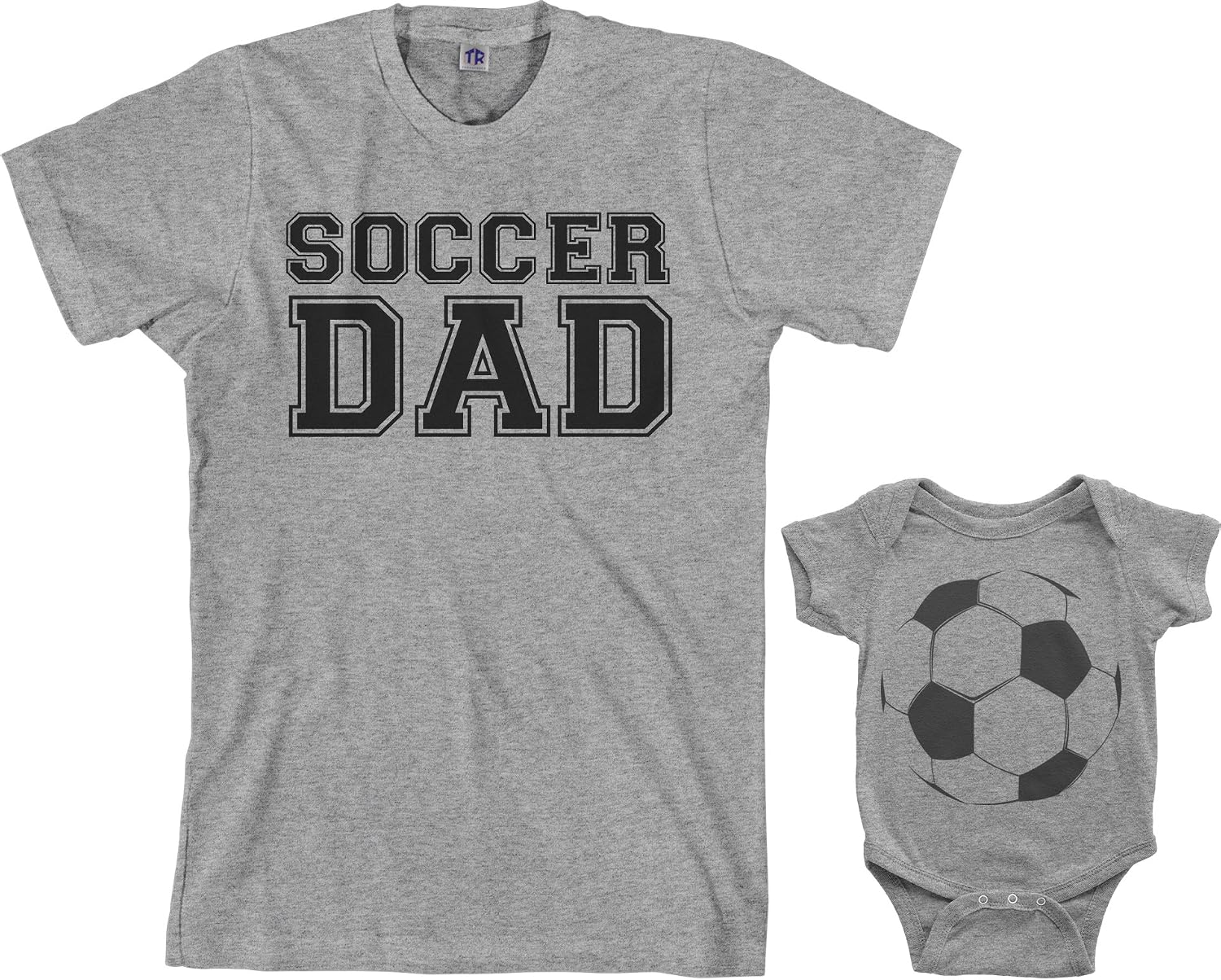 Soccer Dad & Soccer Ball Infant Bodysuit & Men's T-Shirt Matching Set