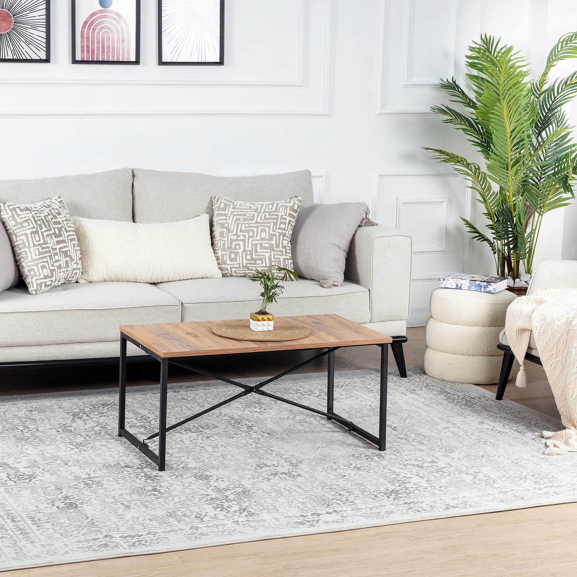 Livabliss Vicky Marrakech Vintage Carpet 140x200 cm, Scandi Neutral Traditional Boho Design for Living Room & Bedroom, Durable Easy Care Pile, Large Floor Carpet, Grey Cream