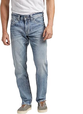 Silver Jeans Co. Mens Eddie Athletic Fit Tapered Leg Jeans