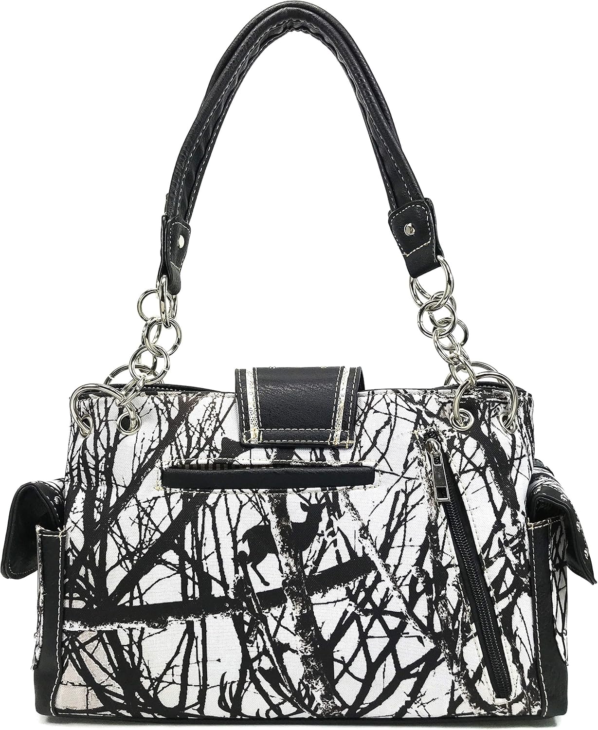 Zelris Camouflage Shine Glow Buckle Women Conceal Carry Handbag with Wallet Set - Image 4