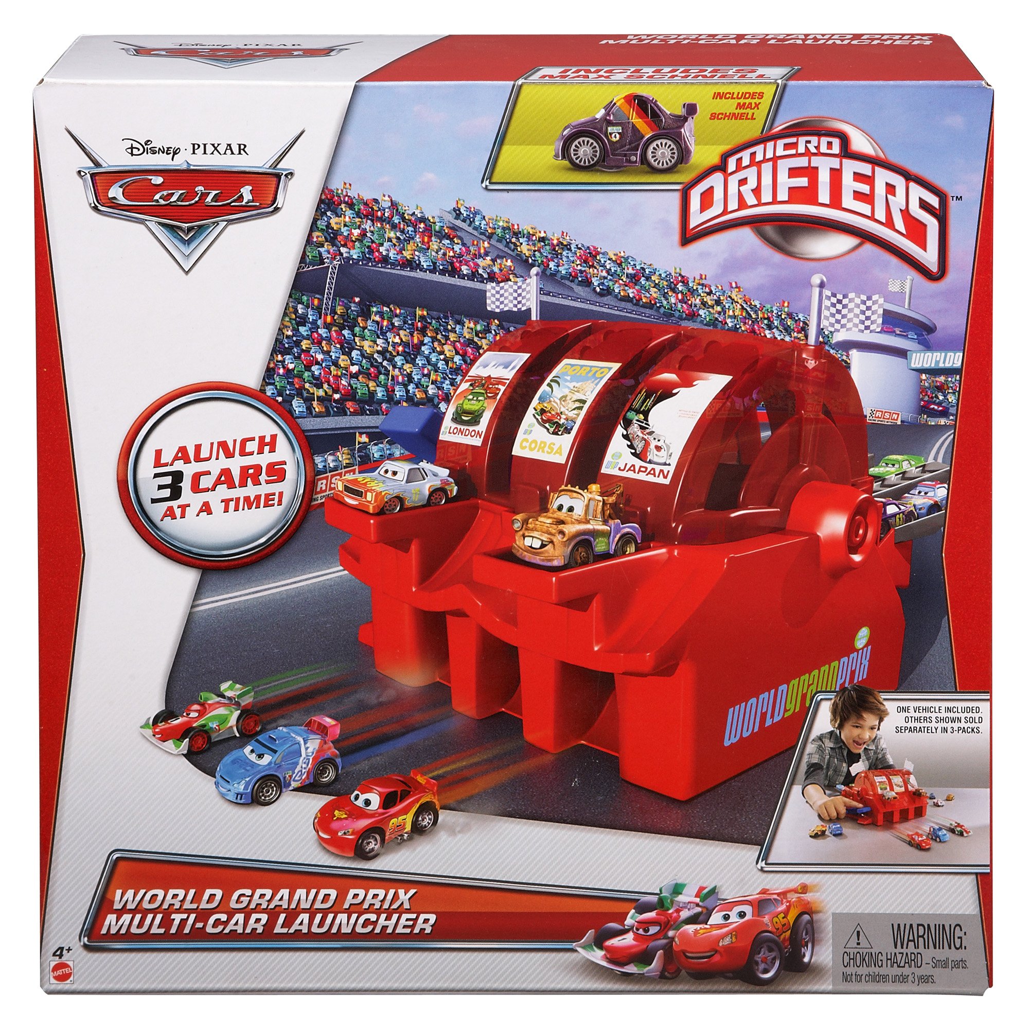 Disney/Pixar Micro Drifters World Grand Prix Multi Car Launcher