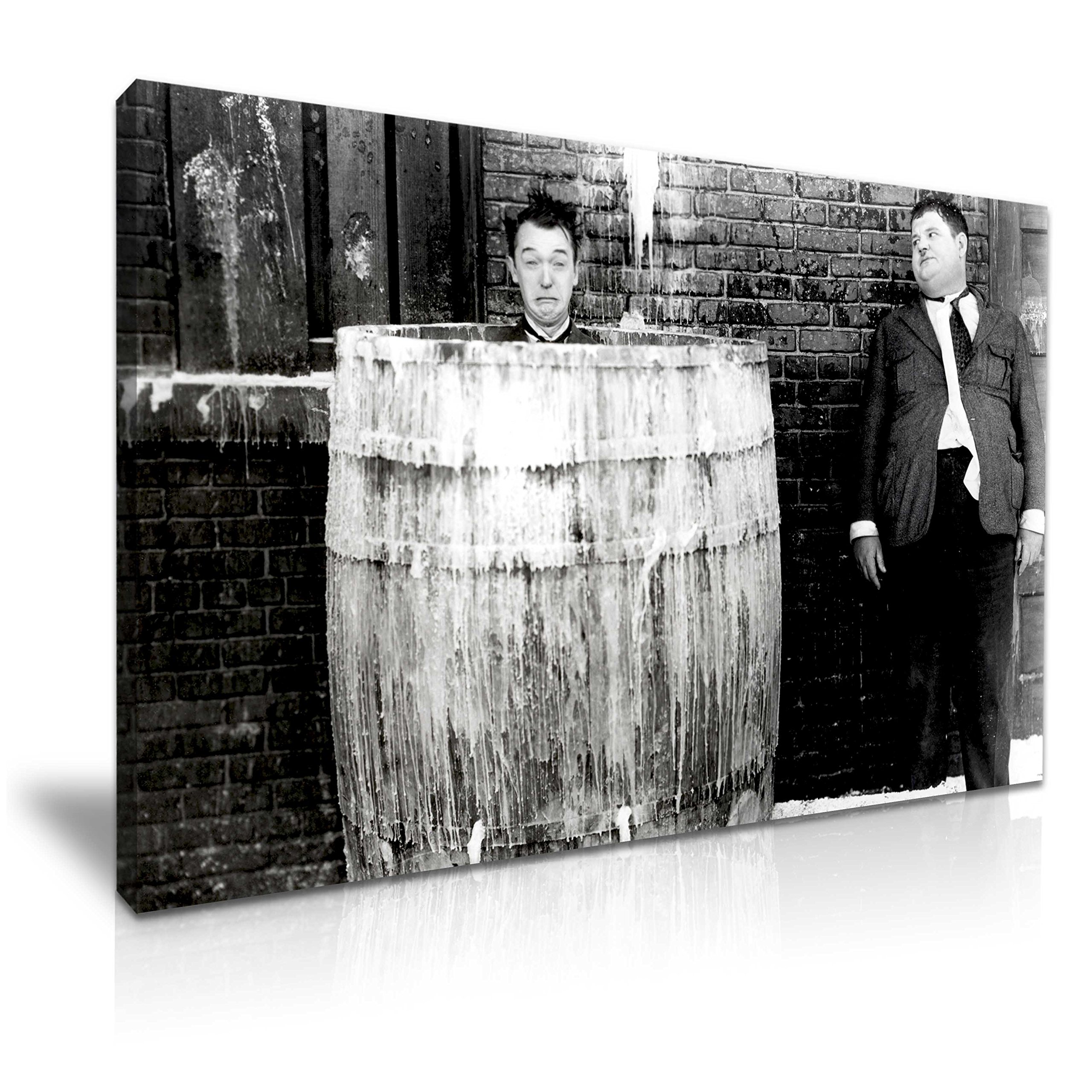 Laurel and Hardy Comedy Canvas Modern Wall Art 76x50cm