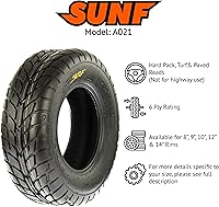 Vista 2 de SunF 19x7-8 19x7x8 Neumático Hardpack Race Sport ATV UTV Quad 6 PR Sin Cámara - A021